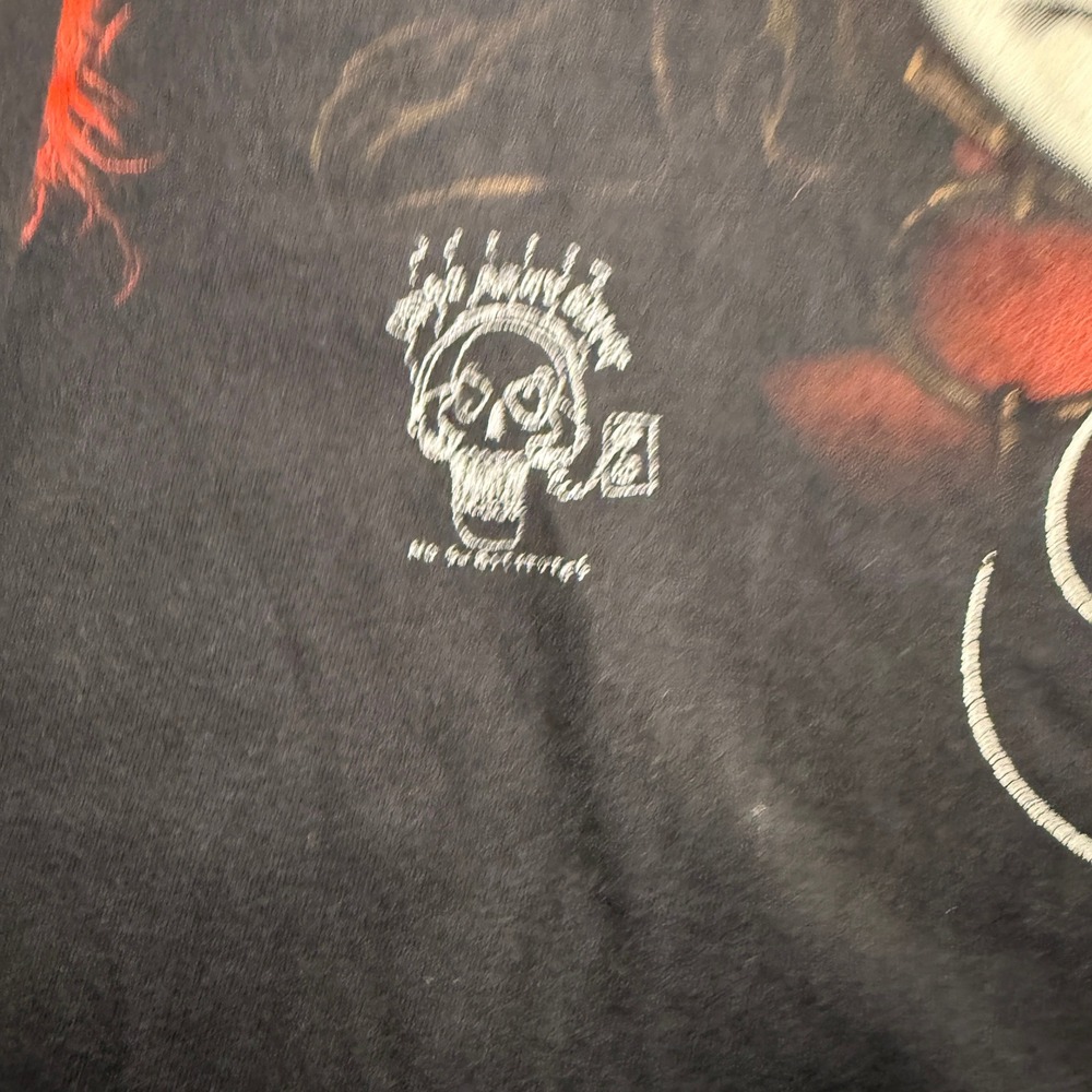 Vintage KISS Gene Simmons Long Sleeve Shirt Rocks the World Black Large - Picture 2 of 5